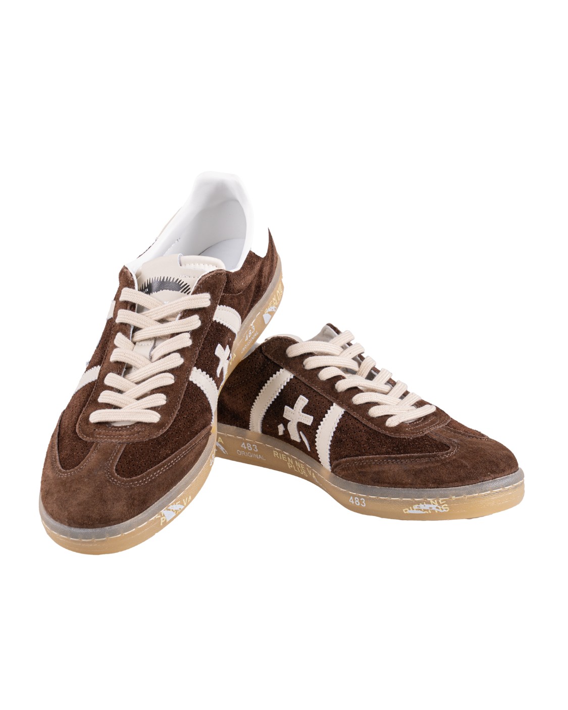 shop PREMIATA  Scarpe: Premiata Sneakers "Bonnie 7341".
Look e comfort Bonnie, sono un'icona di streetstyle. 
Questa versione con tomaia traforata e suede resta fedele al design Istrice.
Altezza Suola 2,5 cm.
Composizione: Suola: 80% RUBBER 20% EVA; UPPER: 85% CALF LEATHER 15% PA; LINING: 86% GOAT LEATHER 14% PU.
Made in Italy.. BONNIE-7341 number 8830876